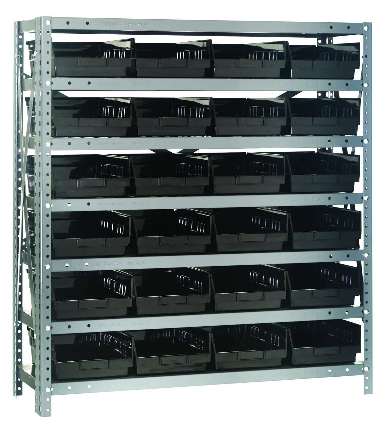 Quantum 1839-108BK Shelving Unit, 18"D x 36"L x 39"H, 400 lb capacity, Galvanized