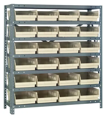 Quantum 1839-108IV Shelving Unit, 18"D x 36"L x 39"H, 400 lb capacity, Galvanized