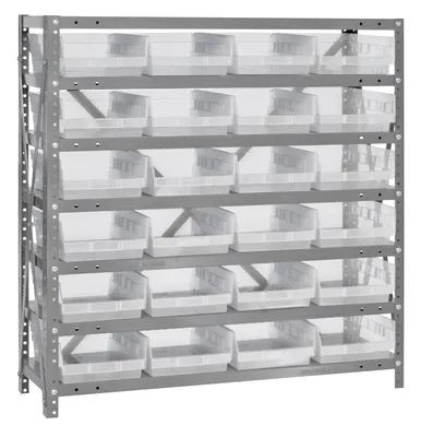 Quantum 1839-108CL Shelving Unit, 18"D x 36"L x 39"H, 400 lb capacity, Galvanized