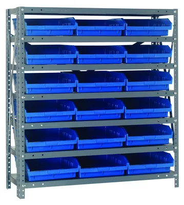Quantum 1839-110BL Shelving Unit, 18"D x 36"L x 39"H, 400 lb capacity, Galvanized