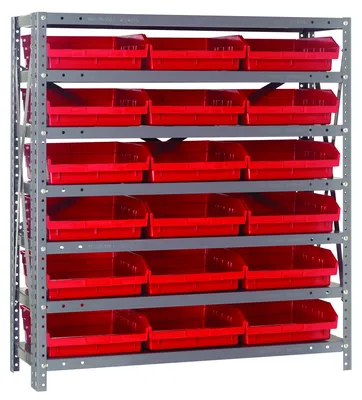 Quantum 1839-110RD Shelving Unit, 18"D x 36"L x 39"H, 400 lb capacity, Galvanized
