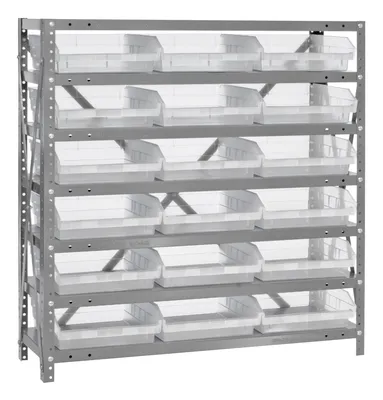 Quantum 1839-110CL Shelving Unit, 18"D x 36"L x 39"H, 400 lb capacity, Galvanized