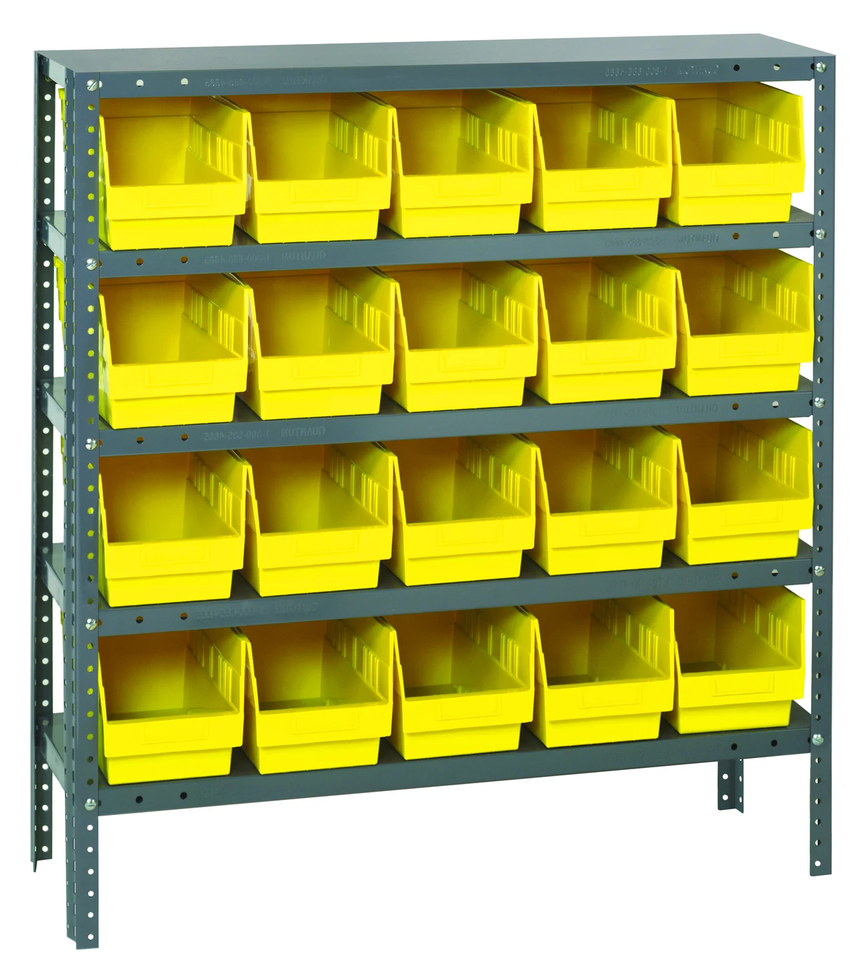 Quantum 1839-204YL Shelving Unit, 18"D x 36"L x 39"H, 400 lb capacity, Galvanized
