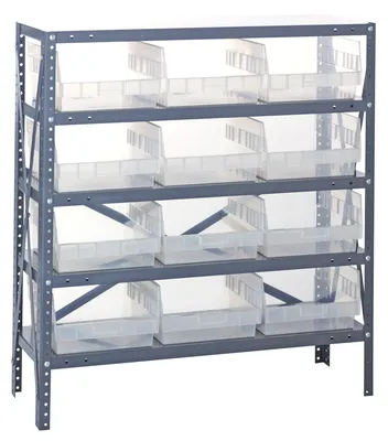 Quantum 1839-210CL Shelving Unit, 18"D x 36"L x 39"H, 400 lb capacity, Galvanized