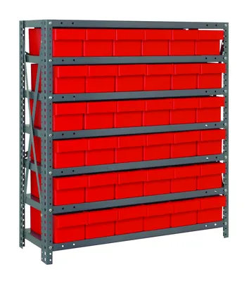Quantum 1839-602RD Shelving Unit, 18"D x 36"L x 39"H, 400 lb capacity, Galvanized