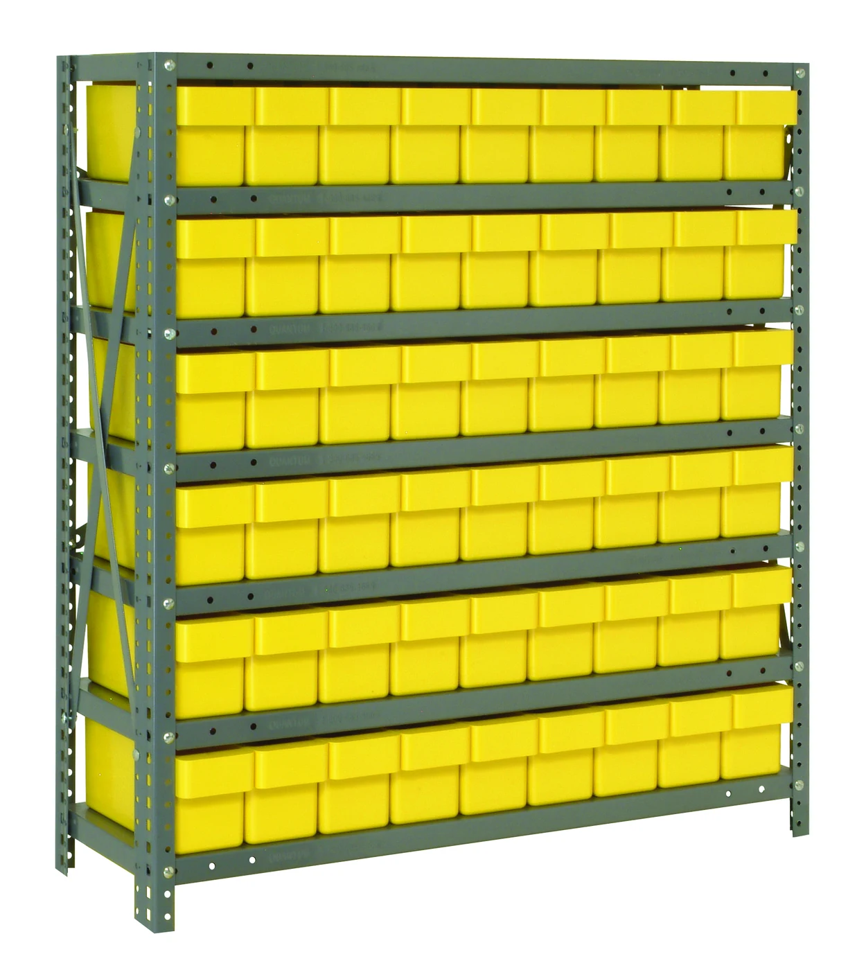 Quantum 1839-604YL Shelving Unit, 18"D x 36"L x 39"H, 400 lb capacity, Galvanized