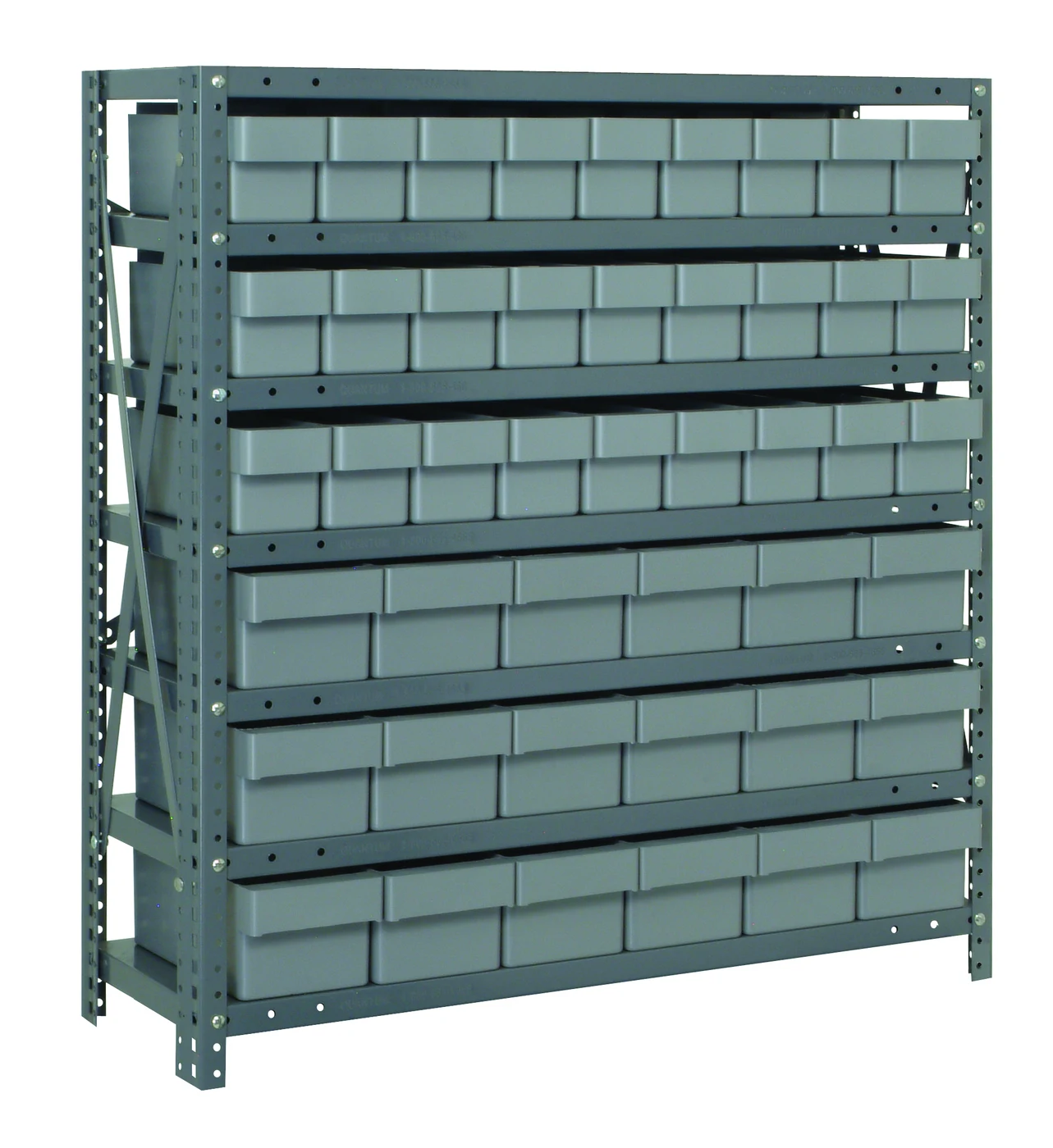 Quantum 1839-624GY Shelving Unit, 18"D x 36"L x 39"H, 400 lb capacity, Galvanized