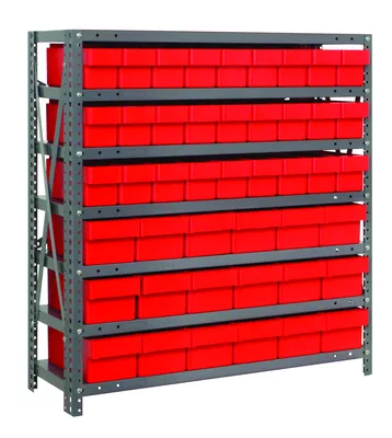 Quantum 1839-624RD Shelving Unit, 18"D x 36"L x 39"H, 400 lb capacity, Galvanized