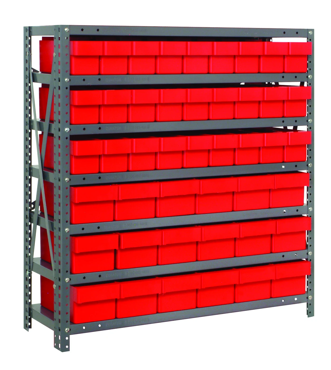 Quantum 1839-624RD Shelving Unit, 18"D x 36"L x 39"H, 400 lb capacity, Galvanized