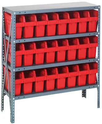 Quantum 1839-SB803RD Shelving Unit, 18"D x 36"L x 39"H, 400 lb capacity, Galvanized