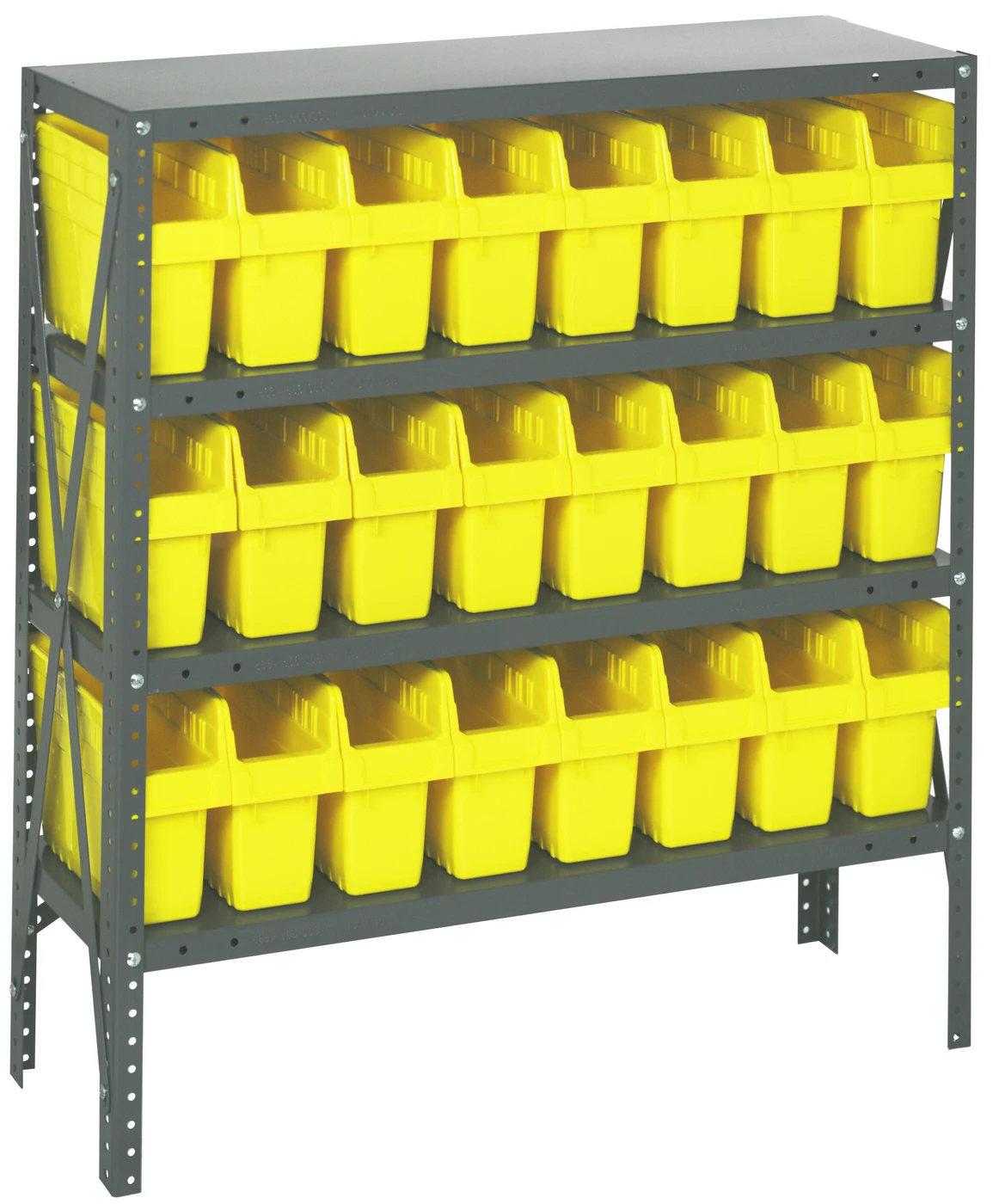 Quantum 1839-SB803YL Shelving Unit, 18"D x 36"L x 39"H, 400 lb capacity, Galvanized
