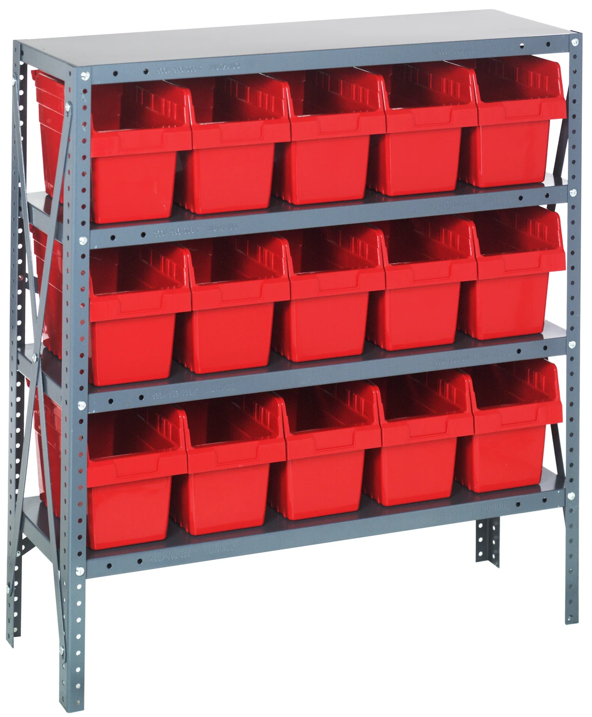 Quantum 1839-SB804RD Shelving Unit, 18"D x 36"L x 39"H, 400 lb capacity, Galvanized