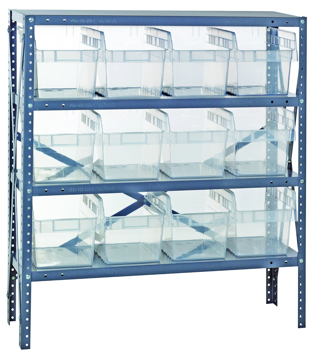 Quantum 1839-SB808CL Shelving Unit, 18"D x 36"L x 39"H, 400 lb capacity, Galvanized