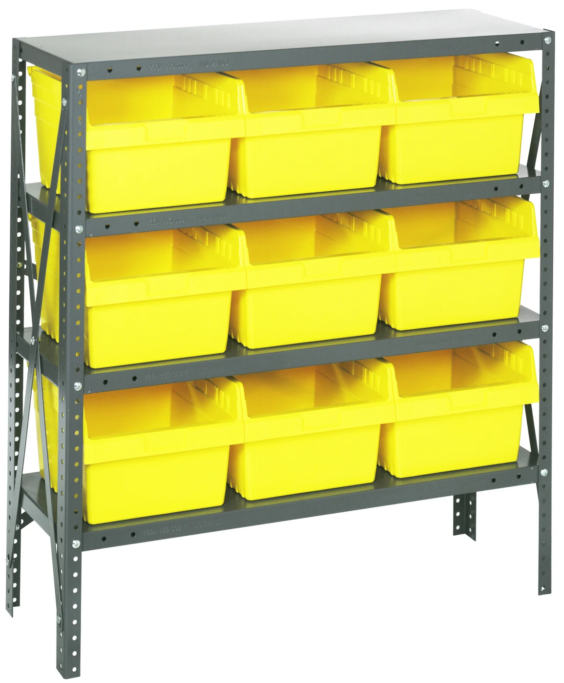 Quantum 1839-SB810YL Shelving Unit, 18"D x 36"L x 39"H, 400 lb capacity, Galvanized
