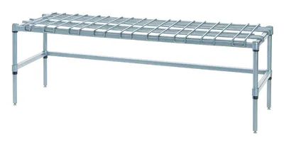 Quantum 184814DGY Wire Dunnage Rack, 48"W x 18"D x 14"H, 1300-1600 lb capacity, Gray