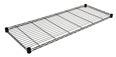Quantum 1860BK Wire Shelf, 60"W x 18"D, 600-800 lb capacity, Black