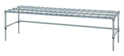 Quantum 186014DGY Wire Dunnage Rack, 60"W x 18"D x 14"H, 1300-1600 lb capacity, Gray