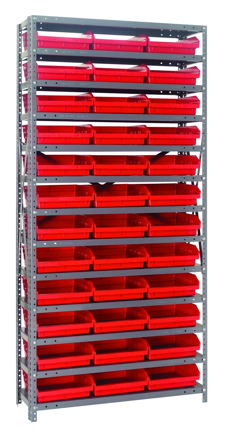 Quantum 1875-110RD Shelving Unit, 18"D x 36"L x 75"H, 400 lb capacity, Galvanized