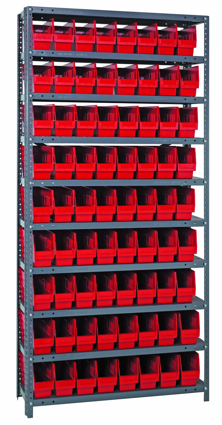 Quantum 1875-203RD Shelving Unit, 18"D x 36"L x 75"H, 400 lb capacity, Galvanized