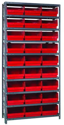 Quantum 1875-210RD Shelving Unit, 18"D x 36"L x 75"H, 400 lb capacity, Galvanized