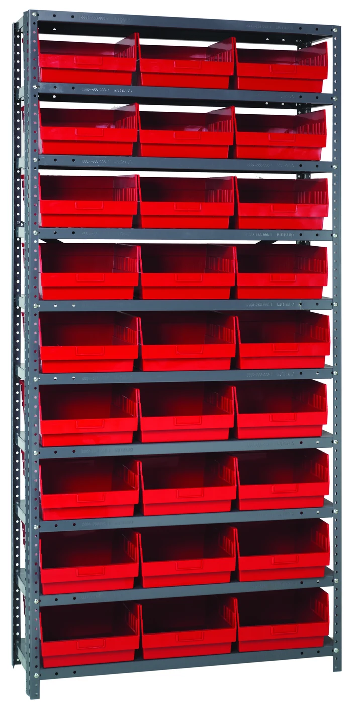 Quantum 1875-210RD Shelving Unit, 18"D x 36"L x 75"H, 400 lb capacity, Galvanized