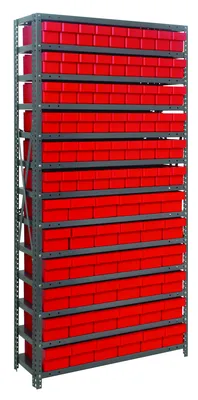 Quantum 1875-624RD Shelving Unit, 18"D x 36"L x 75"H, 400 lb capacity, Galvanized