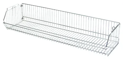 Quantum 203612BC Modular Wire Stacking Basket, 36"W x 20"D x 12"H, 110 lb capacity, Chrome