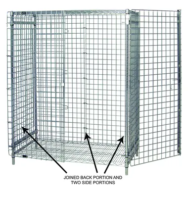 Quantum 183660EPC Enclosure Panels, 18"W x 36"L x 60"H, Chrome