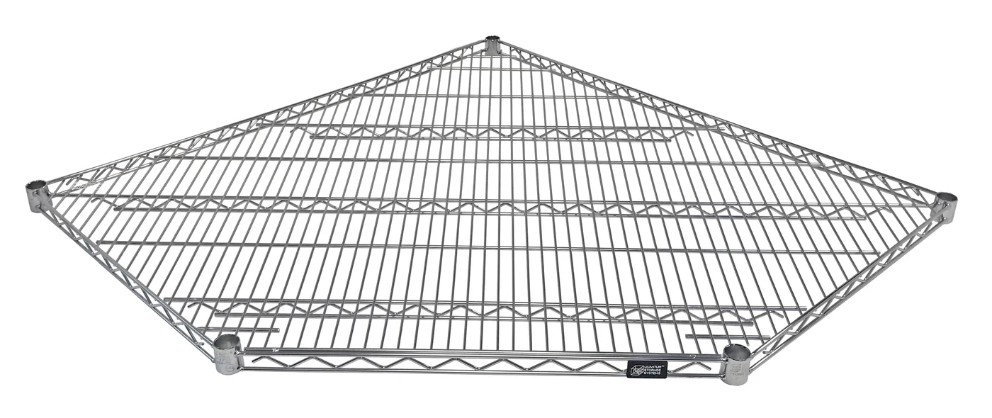 Quantum 2442CRNC Wire Shelf, 700 lb capacity, Chrome