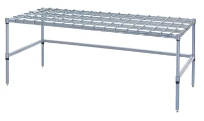 Quantum 244214DGY Wire Dunnage Rack, 42"W x 24"D x 14"H, 1300-1600 lb capacity, Gray