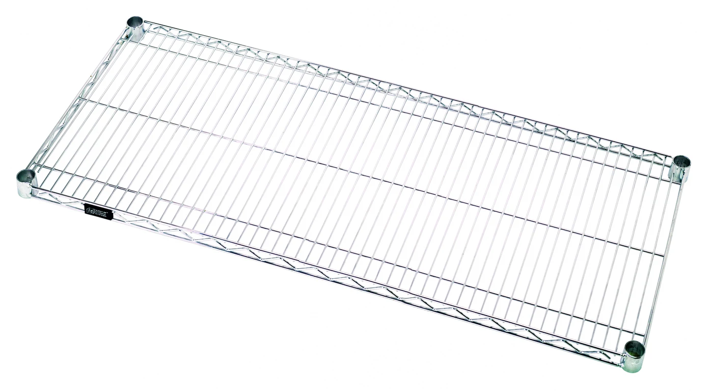 Quantum 2448C Wire Shelf, 48"W x 24"D, 600-800 lb capacity, Chrome