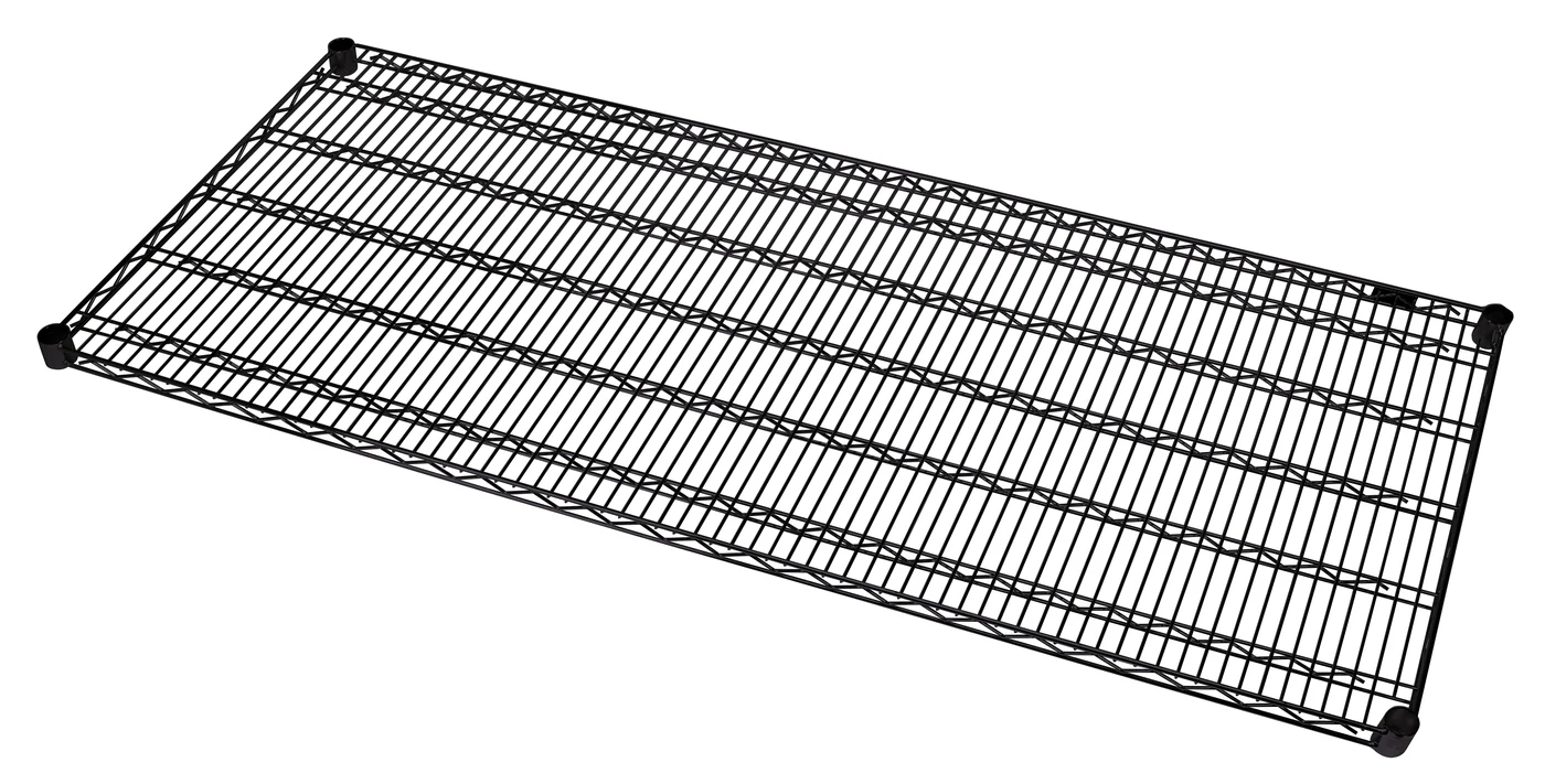 Quantum 2460BK Wire Shelf, 60"W x 24"D, 600-800 lb capacity, Black