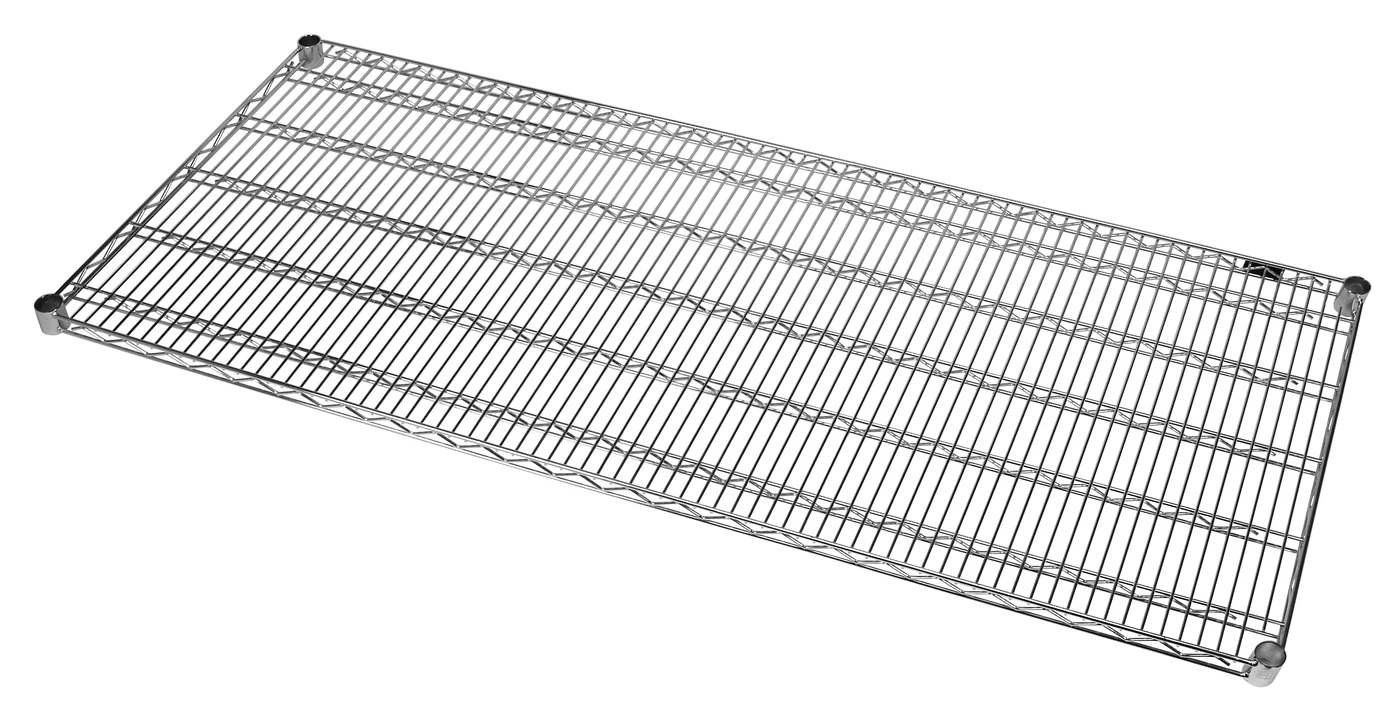 Quantum 2472CHD Wire Shelf, 72"W x 24"D, 1000 lb capacity, Chrome