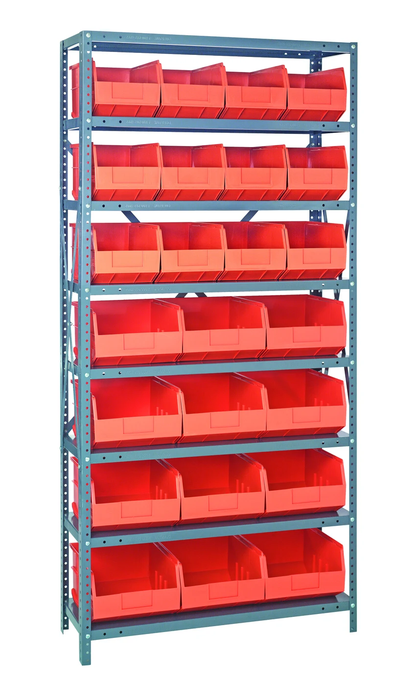 Quantum 2475-483485OR Shelving Unit, 24"D x 36"L x 75"H, 400 lb capacity, Galvanized