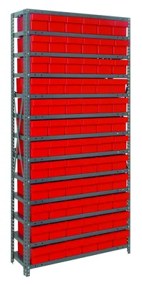 Quantum 2475-603RD Shelving Unit, 24"D x 36"L x 75"H, 400 lb capacity, Galvanized