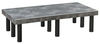 Quantum 482412DPS Solid Polymer Dunnage Rack, 900 lb capacity, Black