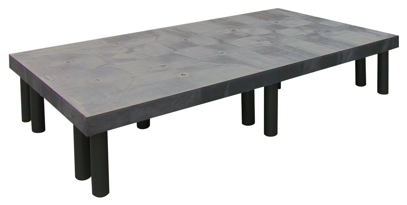 Quantum 663612DPS Solid Polymer Dunnage Rack, 1900 lb capacity, Black