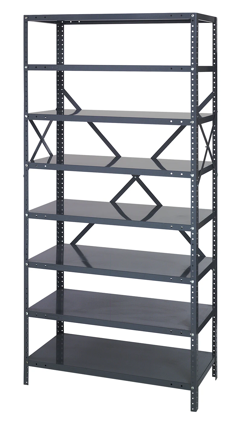 Quantum 75-1236-8 IRONMAN, 12"W x 36"L x 75"H, 400 lb capacity, Gray