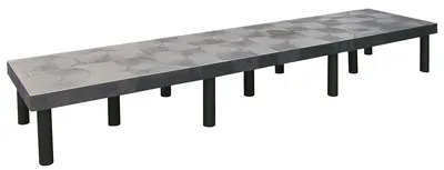 Quantum 962412DPS Solid Polymer Dunnage Rack, 1800 lb capacity, Black