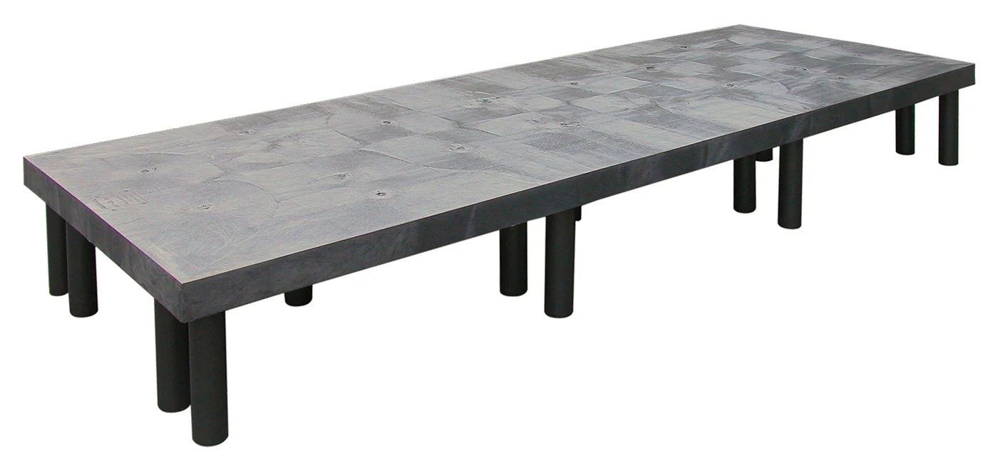Quantum 963612DPS Solid Polymer Dunnage Rack, 2700 lb capacity, Black