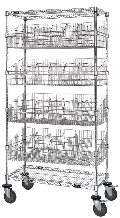 Mobile Wire Shelving Carts