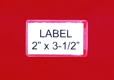 Quantum AL-23 Adhesive Label Holder, Clear, Pack of 24