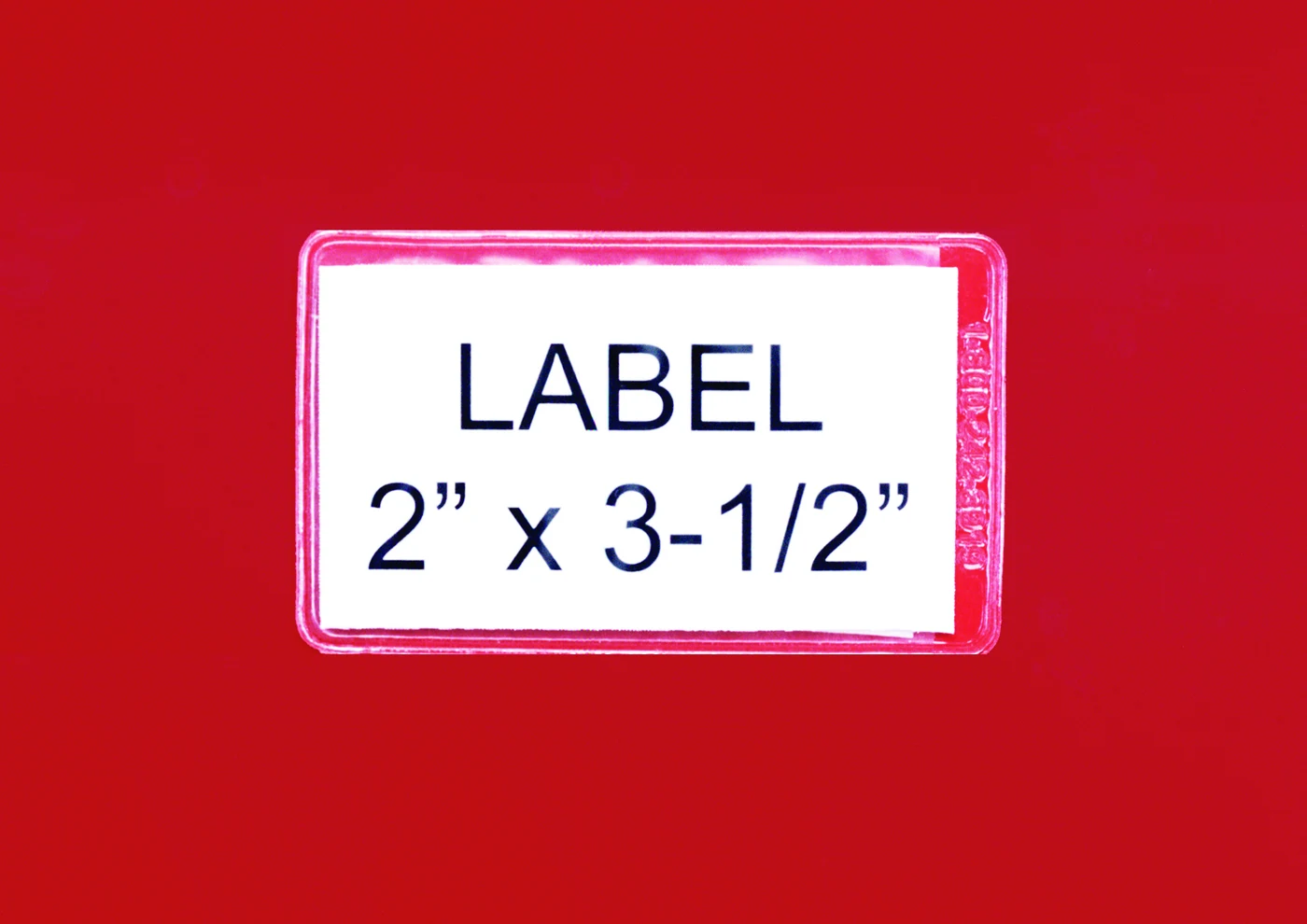 Quantum AL-23 Adhesive Label Holder, Clear, Pack of 24