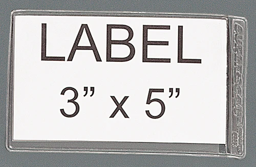 Quantum AL-35 Adhesive Label Holder, Clear, Pack of 24