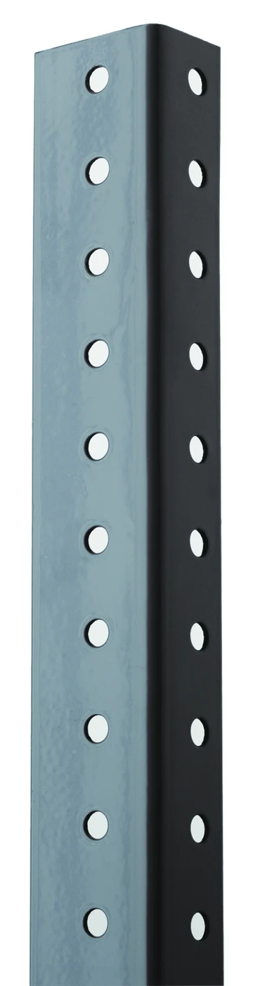 Quantum SLP-BKT-A Angled Louvered Panel Shelf Bracket, Gray
