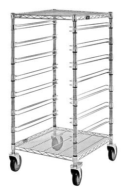 Quantum BC212439M7 Mobile Bin Cart, 21"W x 24"L x 45"H, 1200 lb capacity, Chrome