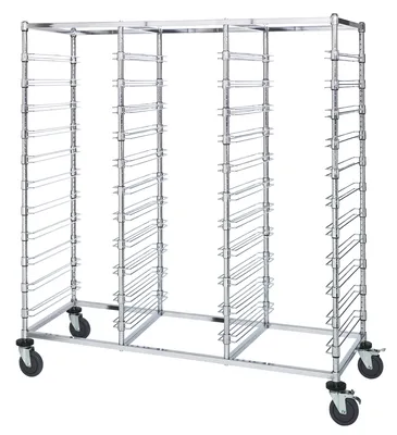 Quantum BC216069M33T Mobile Bin Cart, 24"W x 60"L x 69"H, 1200 lb capacity, Chrome