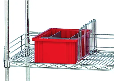 Quantum BLH56C Label Holder for Baskets, Clear — in use