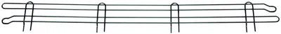 Quantum BL36BK Back/Side Ledge, 36"W x 4"H, Black