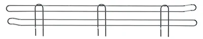 Quantum BL36S Back/Side Ledge, 36"W x 4"H, Stainless